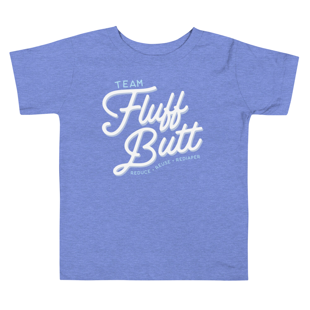 Toddler Tee — Team Fluff Butt (Blue)