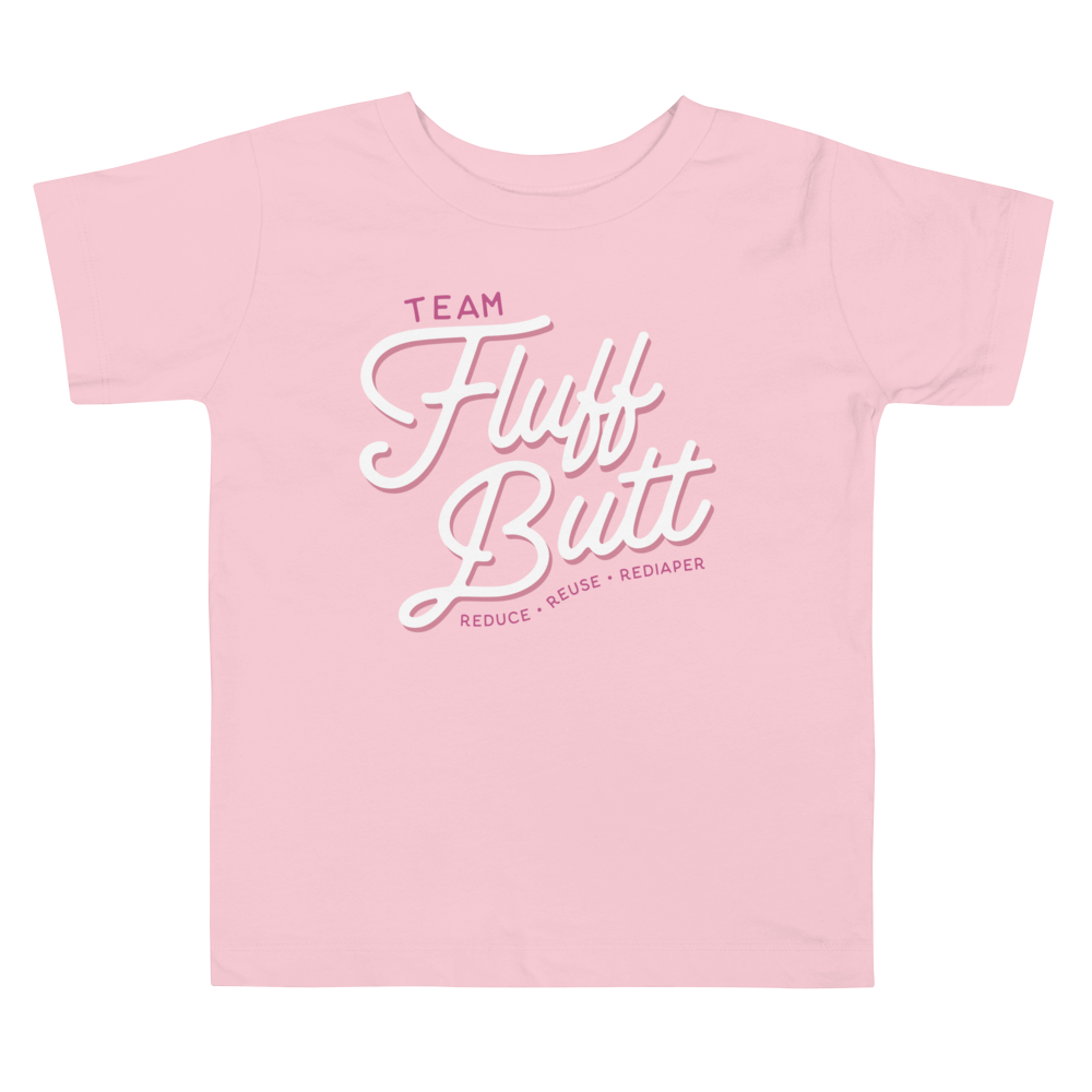 Toddler Tee — Team Fluff Butt (Pink)